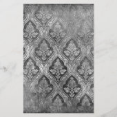 Vintage, florale Papierstapel - B&W (Rückseite)