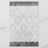 Vintage, florale Papierstapel - B&W (Vorderseite)