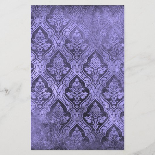 Vintage, florale Papierstative - Lila (Rückseite)