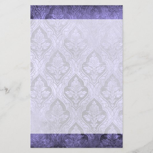 Vintage, florale Papierstative - Lila (Vorderseite)