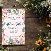 Vintage florale Party Einladung