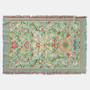 Vintage florale Passion Blume Rugs Decke
