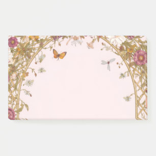 Vintage Florale Romantische Rosa Botanische Post-i Post-it Klebezettel