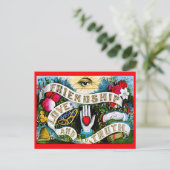 Vintage florale Romantische Valentine Liebe Freund Postkarte (Stehend Vorderseite)