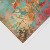 Vintage florale rustikale Textur Französisch Decou Seidenpapier (Ausschnitt)