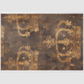 Vintage florale rustikale Textur Französisch Decou Seidenpapier (Vorderseite)