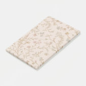 Vintage florale Sticknotes Post-it Klebezettel (angewinkelt)