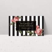 Vintage, florale Stricksalon-Visitenkarte Visitenkarte