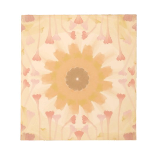 Vintage Florale Symphonie Notizblock (Vorderseite)