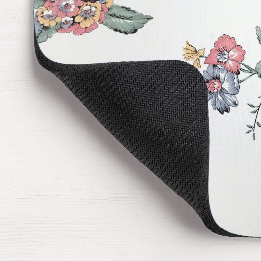 Vintage florale Tapete Mousepad (Ecke)