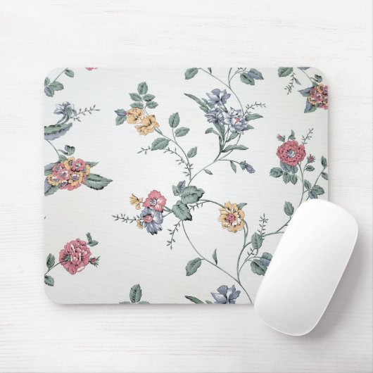 Vintage florale Tapete Mousepad (Mit Mouse)