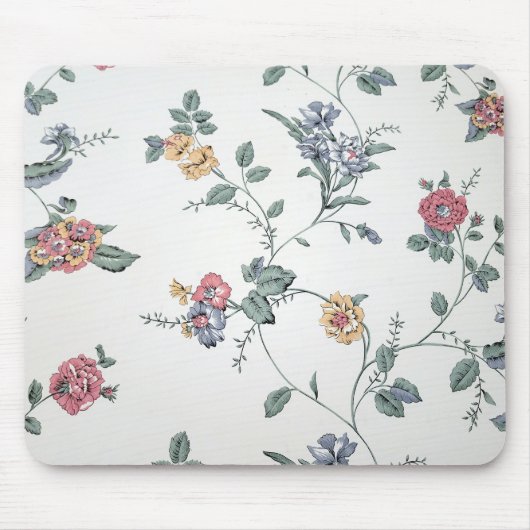 Vintage florale Tapete Mousepad (Vorne)
