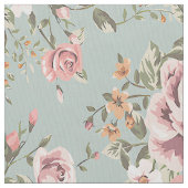 Vintage florale Tapete Stoff (Nahaufnahme)