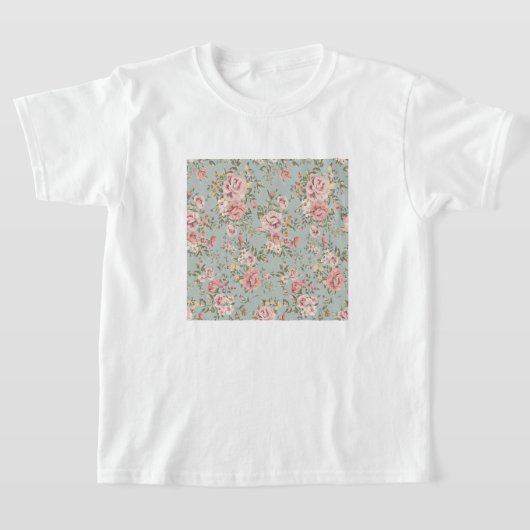 Vintage florale Tapete T-Shirt (Ablage )