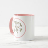 Vintage florale Tasse (Vorderseite Links)