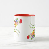 Vintage florale Tasse (Zentrum)