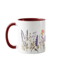 Vintage florale Tasse