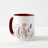 Vintage florale Tasse (Vorderseite Links)
