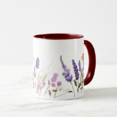 Vintage florale Tasse (VorderseiteRechts)