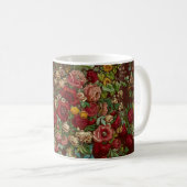 Vintage florale Tasse (VorderseiteRechts)