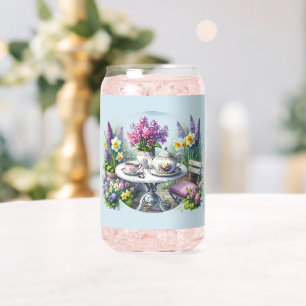 Vintage Florale Teeparty im Garten Dosenglas