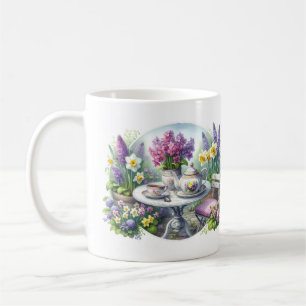 Vintage Florale Teeparty im Garten Kaffeetasse