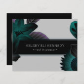 Vintage, florale und elegante Beerdigung (Vorne/Hinten)