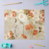 Vintage Florale und Ephemera Decoupage Seidenpapier (Basteln)