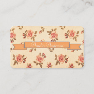 Vintage florale viktorianische Jugendstil-Kunst mä Visitenkarte