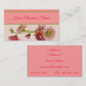 Vintage florale Visitenkarte (Vorne/Hinten)