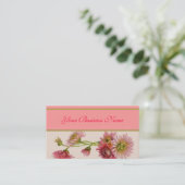 Vintage florale Visitenkarte (Stehend Vorderseite)