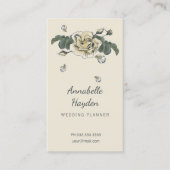 Vintage florale Visitenkarten Visitenkarte (Vorderseite)
