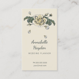 Vintage florale Visitenkarten Visitenkarte