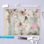 Vintage florale Wasserfarbe Seidenpapier (Handwerk)