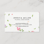 Vintage Floralfarben - Handwerksdesigner II Visitenkarte (Rückseite)