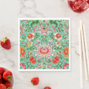 Vintage Floralmuster im Stil von William Morris, Serviette