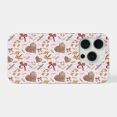 Vintage Florals & Paper Hearts IPhone Case Hülle (Rückseite (Horizontal))