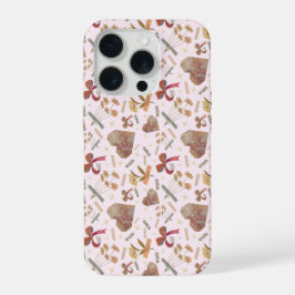 Vintage Florals & Paper Hearts IPhone Case 15 Pro Hülle