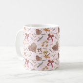 Vintage Florals & Paper Hearts Mug Kaffeetasse (Vorderseite Links)