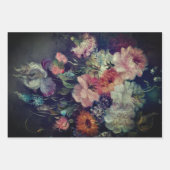 VINTAGE FLORALSCHWERE SCHWERE SCHWERPUNKTE GESCHENKPAPIER SET (Vorderseite 3)