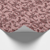 Vintage Florentin Damask Geschenkpapier (Ecke)