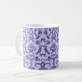 Vintage Florentine Damask (Monogram) Kaffeetasse (Vorderseite Links)