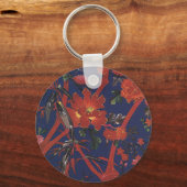 Vintage Florenz Art Deco, Garden Blume Schlüsselanhänger (Vorderseite)