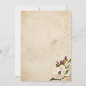 Vintage Florenz| Einladung zur Brautdusche (Rückseite)