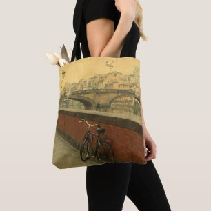 Vintage Florenz Italien Tragetasche – Ponte Vecchi Tasche