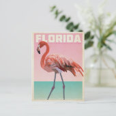 Vintage florida flamigo travel postcard postkarte (Stehend Vorderseite)