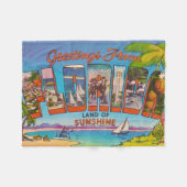 Vintage Florida Fleecedecke (Vorderseite (Horizontal))