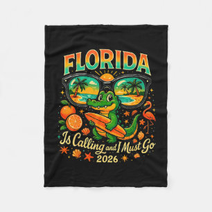 Vintage Florida Gator Surfen Retro-Strand 2026 Top Fleecedecke