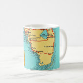 Vintage Florida Golfküste Tasse (VorderseiteRechts)