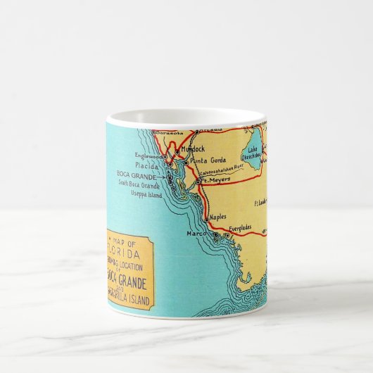 Vintage Florida Golfküste Tasse (Mittel)